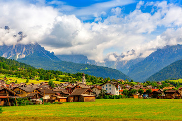 Obraz premium Panorama View of the Alps Mountains