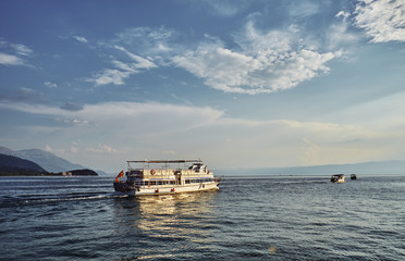 Obraz premium Beautiful view of Lake Ohrid, Macedonia