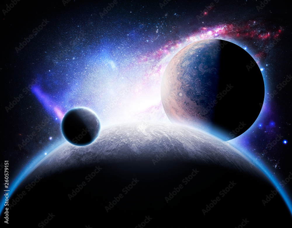 Canvas Prints several planets in outer space, , solar system elements of this image furnished by nasa b