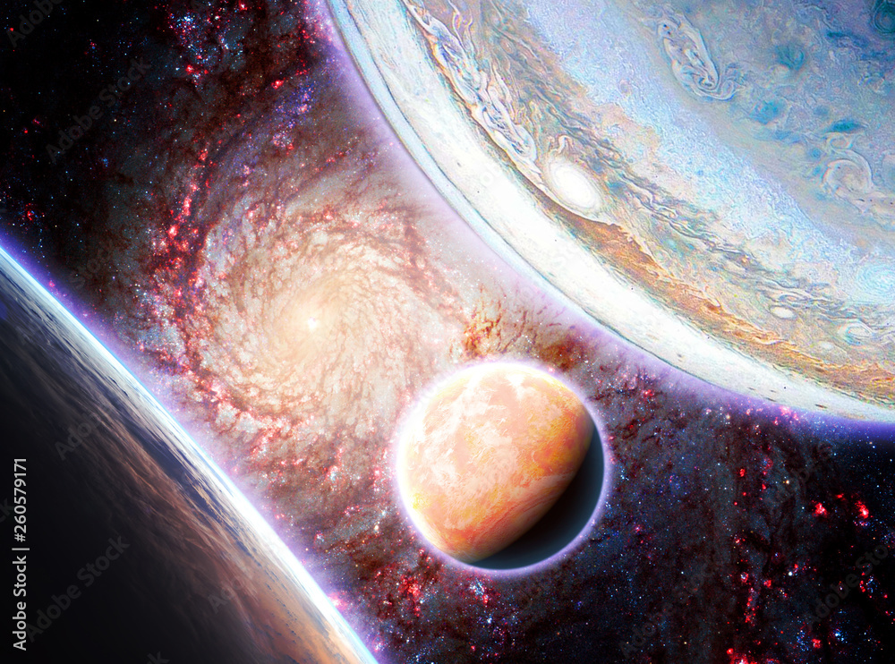 Canvas Prints several planets in outer space, , solar system elements of this image furnished by nasa b