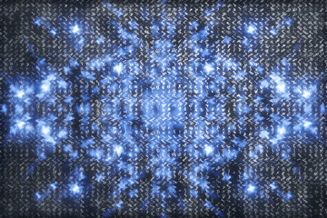 Blue matrix digital background. Abstract cyberspace concept. Characters fall down. Matrix from...