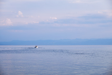 Naklejka premium Beautiful view of Lake Ohrid, Macedonia