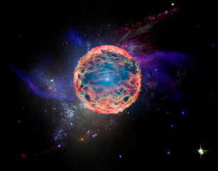 the process of birth of new star or supernova, elements of this image furnished by nasa b