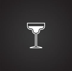 Glasses icon on background for graphic and web design. Simple vector sign. Internet concept symbol for website button or mobile app.