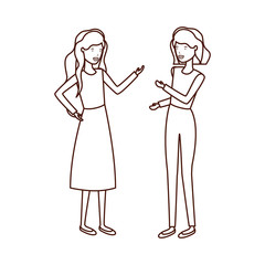 young women avatar character