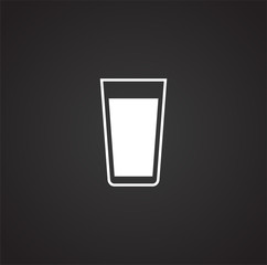 Glasses icon on background for graphic and web design. Simple vector sign. Internet concept symbol for website button or mobile app.