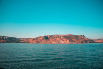 view of bay in the Red Sea in Israel