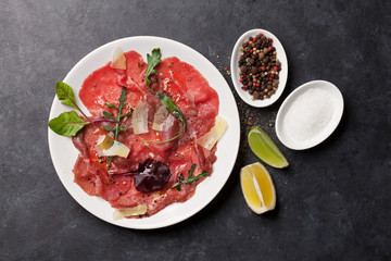 Marbled beef carpaccio