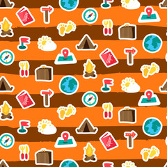 Vacation seamless pattern