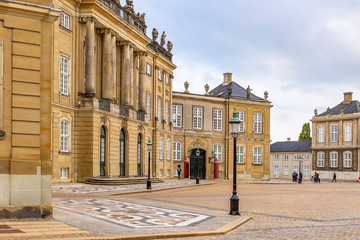 Fototapeta premium Amalienborg palace in Copenhagen Denmark