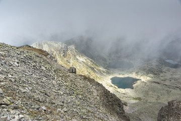 Amazing Panorama from Musala peak, Rila mountain, Bulgaria
