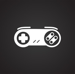 Gaming icon on background for graphic and web design. Simple vector sign. Internet concept symbol for website button or mobile app.