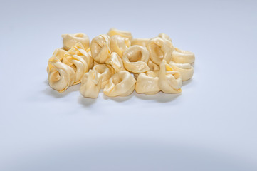 Italian food. Uncooked type of pasta. 