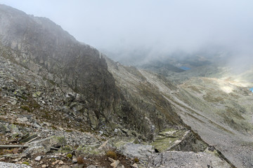 Amazing Panorama from Musala peak, Rila mountain, Bulgaria