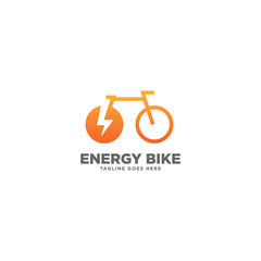 Energy Bike simple logo template vector illustration - Vector