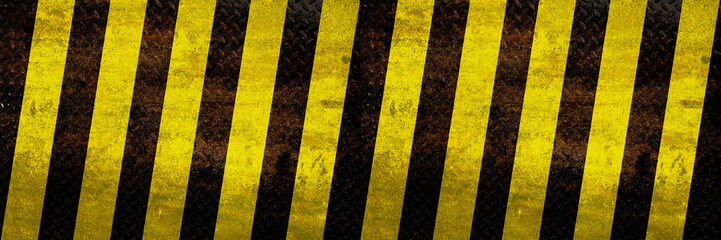 Wide industrial warning background