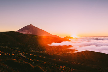 Sunset in The Teide