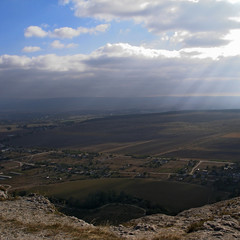 Fototapeta na wymiar Summer view from the White Rocks. Crimea