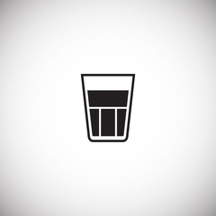 Glasses icon on background for graphic and web design. Simple vector sign. Internet concept symbol for website button or mobile app.