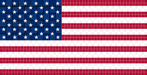 American flag pixel