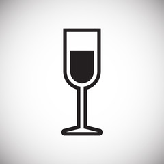 Glasses icon on background for graphic and web design. Simple vector sign. Internet concept symbol for website button or mobile app.