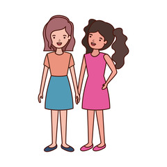 young women avatar character