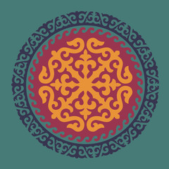 Traditional ornament of Asian nomads