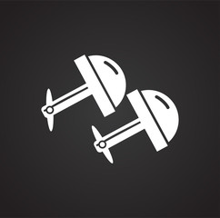 Jewelry icon on background for graphic and web design. Simple vector sign. Internet concept symbol for website button or mobile app.