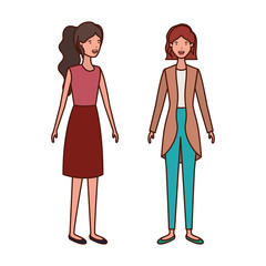 young women avatar character