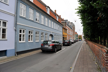 Street in Helsingor, Denmark