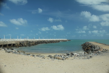 Fototapeta na wymiar Beaches of Fortaleza Ceará Brazil located on the coast of the atlantic ocean