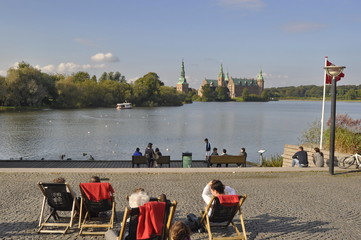 A view of Frederiksborg castle, Denmark