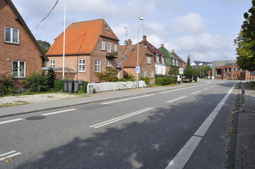 Street in Hillerod, Denmark