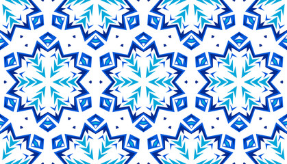 Abstract seamless mosaic with kaleidoscopes. Psychedelic seamless patterns.