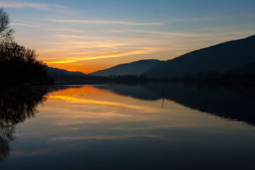 Lakes of Revine in Italy