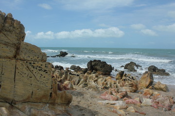 Beach of Jeriquaquara, interior of the state of Ceara Brazil