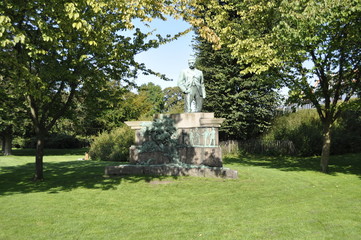 Monument in a park in Copenhagen, Denmark