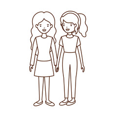 young women avatar character