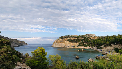 Anthony Quinn Bay in Rhodes is one of the most famous places on the island.