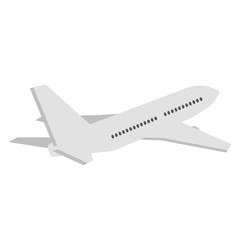 Plane flat illustration