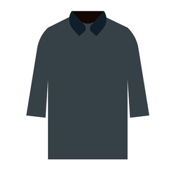 Dark shirt flat illustration