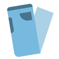 Blue jeans flat illustration