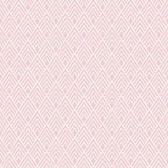 Art Deco Seamless Pattern - Repeating pattern design with art deco motif in pink and white