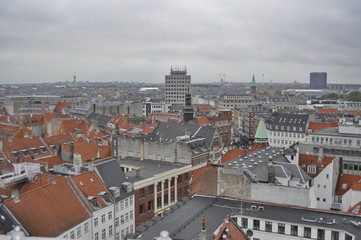 Fototapeta na wymiar Aerial view of Copengahen, Denmark