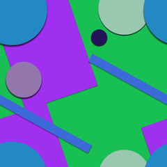 Flat material design - Creative vector trend seamless