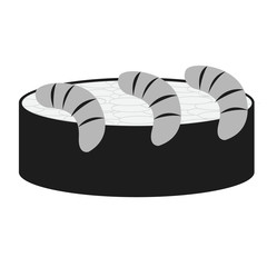 Sushi flat illustration