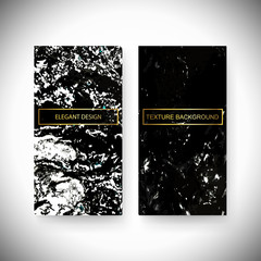 Dark Modern Marble texture. Modern design for wedding card, invitation, birthday, cover, flyer, brochure. Vector Illustration.