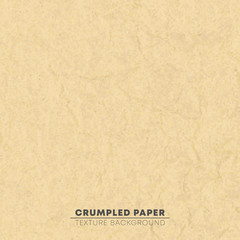 Crumpled brown cardboard texture background. Pixel design pattern