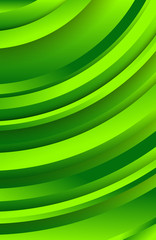 Geometric green background with abstract circles shapes