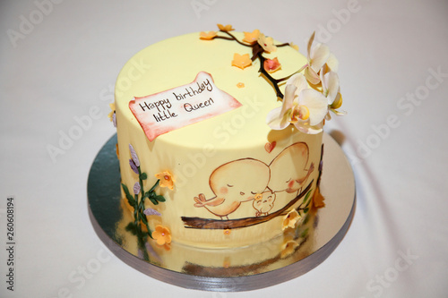 Birthday Cake Birthday Cake For A Childs Stock Photo And Royalty